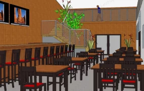 Retro Restaurant Interior Design