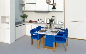 Small Apartment Kitchen With Dining Set