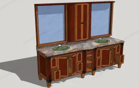 Vintage Double Sink Vanity