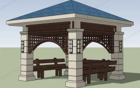 Pavilion With Benches