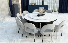 Modern Round Dining Table Set