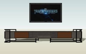 Modern Industrial TV Stand