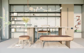 Wabi Sabi Tea House Interior Design