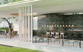 Luxury Bar Pavilion With Seating