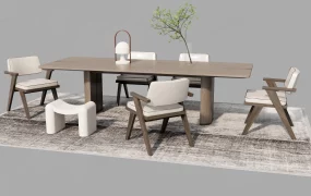 7 Piece Wood Dining Set