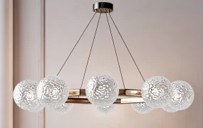 Modern Glass Globe Chandelier