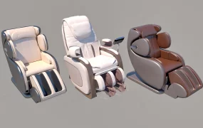 Modern Ergonomic Massage Chairs Set SketchUp 3D Model
