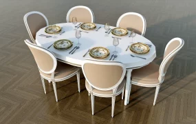 Oval Dining Table Set