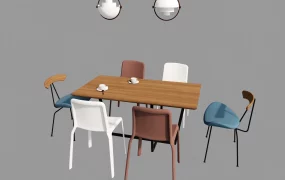Mid Century Modern Dining Room Furniture Set