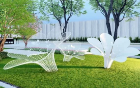 Flower Landscape Sculpture