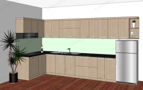 L Shape Kitchen Cabinets