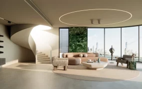 Round Living Room Design