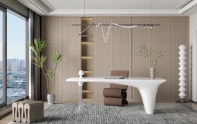 Wabi Sabi Contemporary Home Office