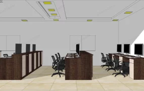 Traditional Office Space Design Idea