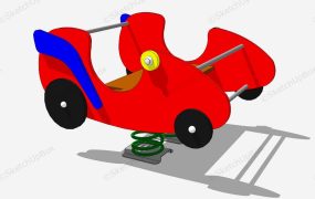 Red Car Spring Rider