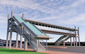 Street Pedestrian Bridge