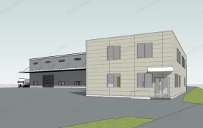 Modern Factory Building Exterior