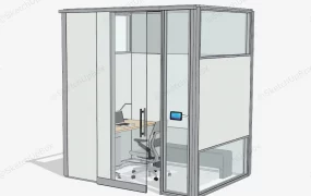 Glass Office Cubicle With Door