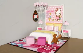 Hello Kitty Bedroom Idea