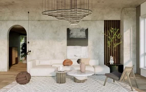 Wabi Sabi Living Room Interior