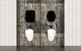 Public Restroom Urinals