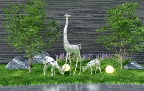 Deer Garden Statues Ornament
