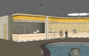 Hotel Reception Lobby Interior