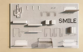 Metal Pegboard Wall Decor