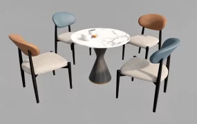 Round Dining Table And Chairs