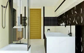 Small Bathroom With Shower And Bath