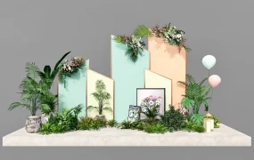 Tropical Modern Event Backdrop