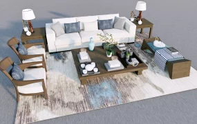 Chinese Living Room Furniture Set