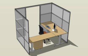 Small Enclosed Office Cubicles