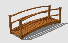 Wooden Garden Bridge