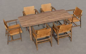 Rustic Farmhouse Dining Room Set