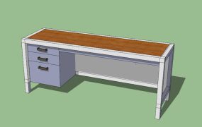 Office Desk with Drawers
