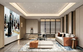 Modern Home Entertainment Media Room
