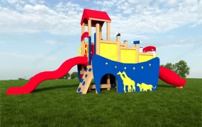 Wooden Backyard Playset