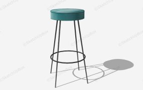 Vintage Iron Bar Stool