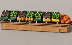 Supermarket Vegetable Display Stand