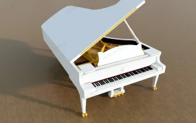 Steinway & Sons White Piano