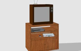 Small Wood TV Stand