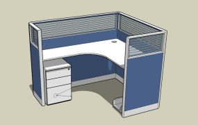Small Cubicle with Storage