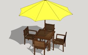 6 Piece Patio Set with Umbrella