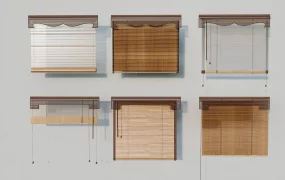 Collection Of Wooden Horizontal Window Blinds