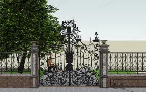 Wrought Iron Gate And Fences