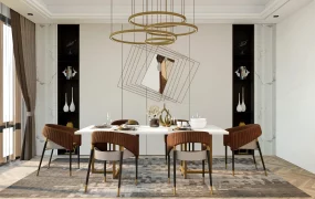 Dining Room With Accent Wall Idea