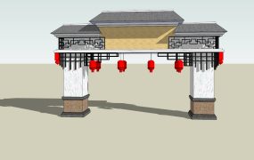 Modern Chinese Style Gate