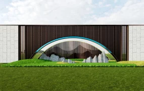 Zen Garden Landscaping Wall