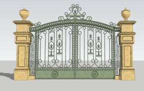 Decorative Metal Driveway Gate